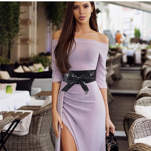 Wide PU Leather self tie wrap belt! NWOT! - Picture 4 of 5